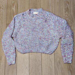 Dreamers Pastel Pink, Light Blue, Silver and Purple Toned Sweater